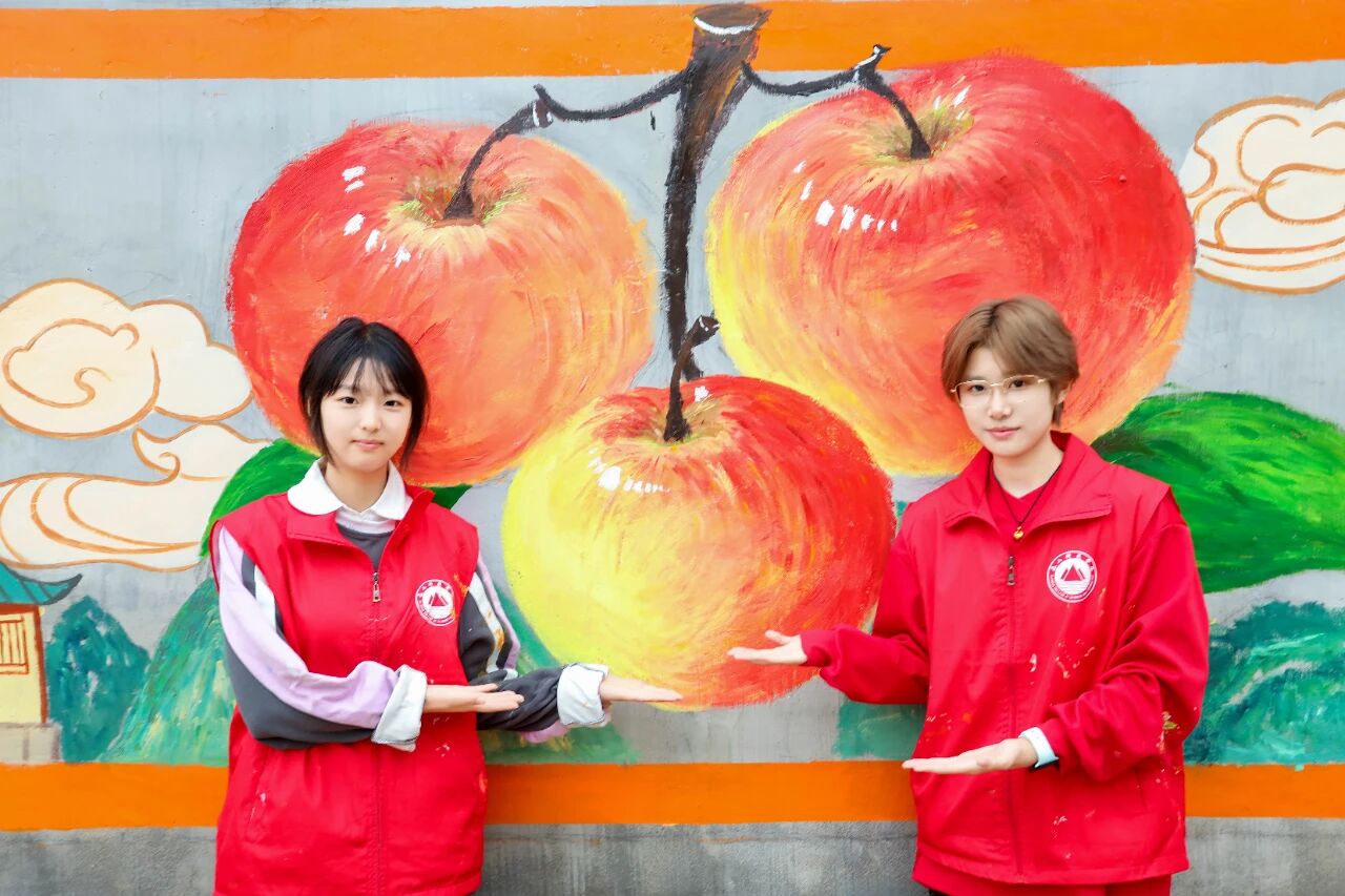太赞了！泰科志愿者画出“网红打卡地”，用艺术点亮乡村振兴路